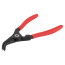 Puller for locking rings 231 mm, bent, unclenching KING TONY 66SB-10