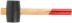 Rubber mallet, wooden handle 45 mm ( 230 gr )