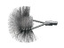 IBG oval brush, diameter 80*150 mm, steel corrugated wire STA 0.30 mm, pile length 120 mm, fit W1/2"