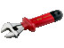 Insulated adjustable wrench, length 205/grip 24 mm