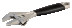 ERGO chrome-plated adjustable wrench, length 218/grip 38 mm, rubber handle