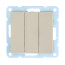 Switch 3-cl.(diagram 1+1+1 ) 16 A, 250 B (beige) LK60