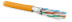 UFTP4-C6A-S23-IN-PVC-OR-500 (500 m) Twisted pair U/FTP cable, category 6a (10GBE), 4 pairs (23AWG), single core (solid), each pair in a screen, without a common screen, PVC, orange