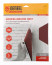 Paper-based sanding sheet, P 60, 230 x 280 mm, 5 pcs, latex, waterproof Denzel
