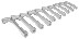 Набор изогнутых торцевых ключей серии 29М, 8 - 19 мм, 10 шт