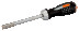1/4" Reversible screwdriver for bits with hex socket, 125mm