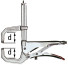 GRZC Collet clamp - C-shaped clamp 110/80, for point double-sided clamping behind an obstacle