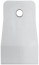 White rubber spatula 40 mm