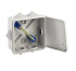 KUPR ERA Potential Equalization Box-100-100-50 grey 100x100x50mm, 6x9. 8 tire groups IP55