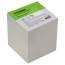 The block for records on the STAMP gluing, 9*9*9cm, white, whiteness 65-70%