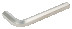 Hexagonal L-shaped nickel-plated wrench, 22 mm