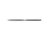 Nadfil flat pointed without handle, 140 mm, notch drachevaya