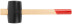 Rubber mallet, wooden handle 70 mm ( 750 gr )