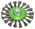 Ring brush for angular and straight grinders - bundles of twisted wire, stainless, 100 mm D= 100 mm