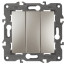 Выключатель ЭРА Elegance 14-1107-04 тройной 10АХ-250В IP20 шампань