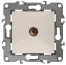 12-3102-02 ЭРА Розетка TV проходная, IP20, Эра12, слоновая кость