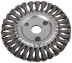 Корщетка-колесо, посадочный диаметр 22,2 мм, стальная витая проволока 150 мм