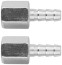 Herringbone adapters 8 mm - 1/4" internal thread, 2 pcs.