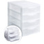 Universal STAMM box, 4 compartments, transparent trays