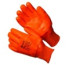 Knitted insulated gloves with orange MBS coating Gward Flame