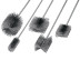A set of brushes made of STA steel wire, 1 piece each articles № 545.303 / 545.331 / 552.811 / 552.816 / 559.713
