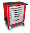 Tool trolley 7 boxes red, Pro-Plus series TOPTUL TCAM0702