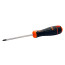 BahcoFit Pozidriv PZ screwdriver 2x125 mm, with rubber handle