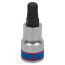 Socket (bit) 1/2", Pentagon, 10 mm, L = 60 mm, pentahedral KING TONY 402A10