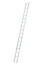 Single-section aluminum ladder with 16 steps AL 1x16 P80