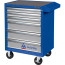 Тележка инструментальная, 6 выдвижных ящиков, "ОПТИМА", синяя МАСТАК 521-06581MB