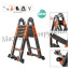 The ladder is a telescopic stepladder. MI PRO MAX 2.1+2.1m 5st. wide step