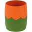 Stand-glass STAMM, plastic, round, two-tone green-orange