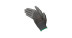 Nylon gloves Jade grey with polyurethane coating 12 pairs, size 10(XL)
