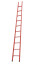 LSPD-3.8MG single-section dielectric fiberglass ladder, metal ends (Soft ground) h=3850mm, steps 10