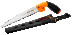 Garden saw edged with 2-component handle and cover for pruning green branches 5 TPI, 280 mm