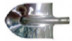 Bayonet shovel (STAINLESS steel) S=1.5 mm