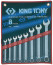 Набор комбинированных ключей, 10-22 мм, 8 предметов KING TONY 1208MR