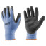 Work gloves, cotton, palm side with latex coating, size 10