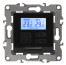 12-4111-06 ERA Thermostat Universal 230V-Imah16A, IP20, Era 12, black