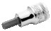 3/8" End head with hex socket screw insert, 7 mm