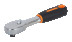 1/4" Reversible handle, with 72 teeth and 5° angle of action, retail package