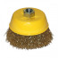 Brush for the ear M14/100 mm, cup, straight steel