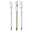 Set of Crown "Hi-Jell" gel pens 2 white, metallic gold, 0.7mm