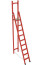 SVD-3.0 with vertical support dielectric fiberglass stepladder, h=4050mm, working area h=3000mm, steps.9