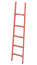 LSP-1.5ATKM fiberglass Telecom ladder, abrasive coating of steps, hooks, metal end caps (Soft ground) h=1500mm, steps.5