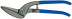 D118-300L Metal scissors, pelican, left, cut: 1.0mm, 300 mm, high-quality steel, long straight continuous cut