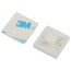Self-adhesive pad ERA NO-225-303 30x30 mm white for clamps up to 9.0 mm wide 50 pcs