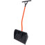 Snow scraper shovel "Ratnik" with a T-shaped plastic handle