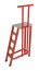 SVP-1,2-PS fiberglass with vertical supports footrest h=1200mm, handrail, 4 wide steps, collapsible, platform 800x600mm