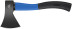 The axe is forged steel, reinforced fiberglass handle 800 gr.